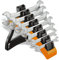 BETA 55/SP7 - Serie di 7 chiavi a forchetta doppie con supporto