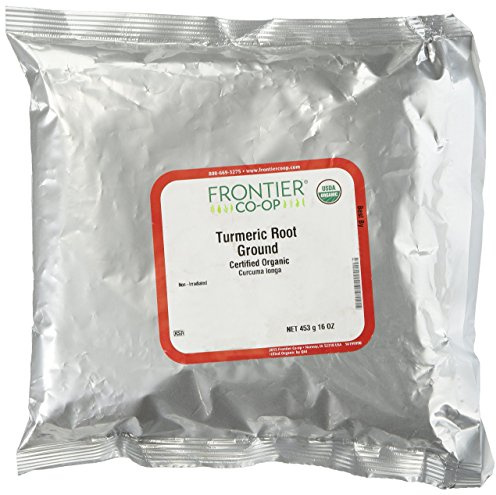Frontier Herb Organic Powdered Turmeric Root Supplement, 16 OZ (453 g)