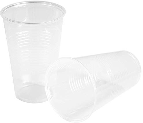 Heku 30430 - 50 Vasos de plástico, plástico, claro, 0,5 L