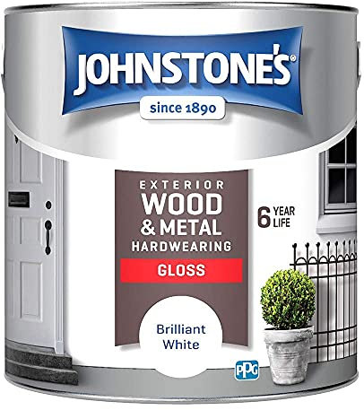 Johnstone's Exterior Hardwearing Gloss - Brilliant White 2.5L