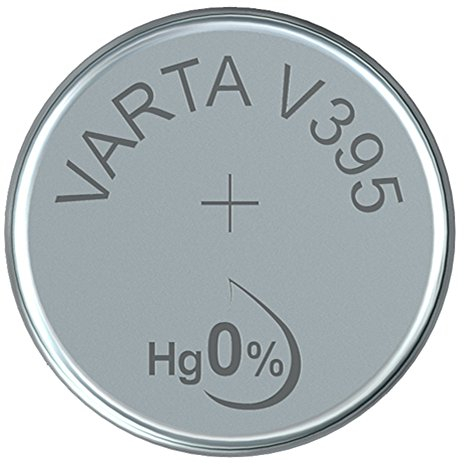VARTA 14501395 - Batteria a bottone V395 da 1,5 Volt, capacità 42 mAh, sistema chimico Ossido d'argento, per dispositivi elettronici quotidiani per garantire un'alimentazione ottimale