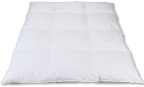Piumone 10 cm Steg 3 X 4 Cassette Bianco 100% Piuma d' oca (bianco Sassone) 155 x 220 cm, bianco, 155 x 220 cm