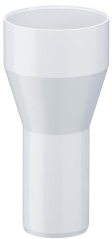 INEFA Réducteur Tuyau Descente PVC 75/50mm Blanc Raccord Tuyau Pluvial Facile