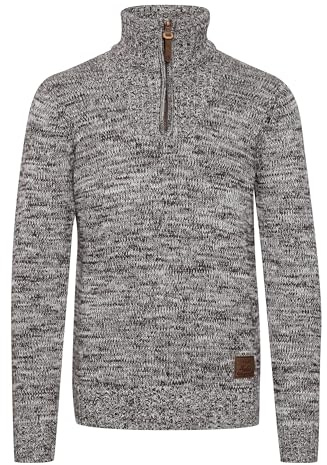 !Solid SDPhilostrate Homme Pull en Maille Troyer Pull à Grosse Maille avec col Troyer 100% Coton Regular Fit, Taille:XL, Couleur:Coffee Bean (5973)