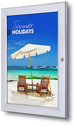 abschließbarer Schaukasten Plakatrahmen A3 Plakatschaukasten Alu wetterfest