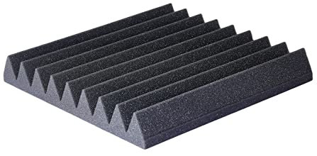 Pro Acoustic AFW305 Sound Proofing Panels – 8-Pcs Pack Acoustic Foam Panels – Soundproofing Acoustic Panels for Studio, Home, Cinema – Fireproof Noise-Cancelling Foam Wedges – 305 x 305 x 45mm