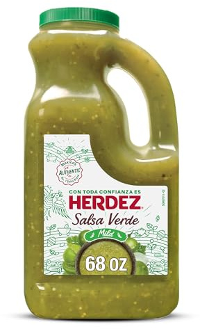 HERDEZ Salsa Verde, Mild, 68 oz Jug – Tangy Green Tomatillo Salsa for Tacos, Enchiladas & Dips