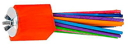 Super Bird Creations - SB301 Chewable Paper Party Bird Toy with Colorful Lollipop Sticks - Ringnecks Medium Conures Parrot - Chew Enthusiasts - Enriching Bird Toys for Medium to Large Birds - 1-Pack