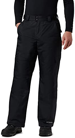 Columbia Pantalón de Pistola de Nieve para Hombre, Impermeable, Aislado, Hombre, Pantalones para Nieve, 1462951, Negro, L
