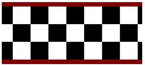 Checkered Flag Cars Nascar Wallpaper Border-4.5 Inch (Red Edge)