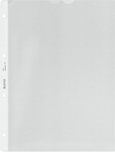 Esselte Leitz prospektfodral extra stark, A4, PP, genärkt, dokumentätt, färglös
