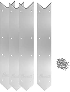 Kit Finition Margelles Alu 4 pièces 45 degrés pour Piscine Rectangulaire