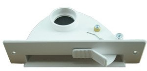 Microsafe VacPan - Recogedor con mecanismo de inclinación para aspiradora central (color: blanco)