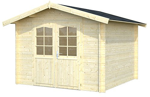 Palmako Blockbohlenhaus Lotta 7,3 28 mm natur