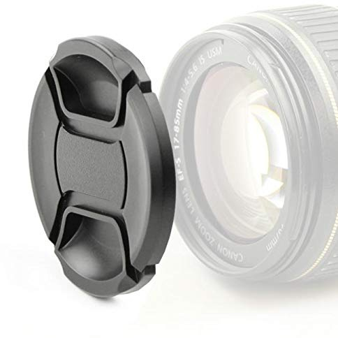 Capuchon d'objectif (Avant) Compatible avec Ø 72mm - Canon, Nikon, Fujifilm, Olympus, Sony, Panasonic, Pentax, Snap-on: Pincement Central Couvercle Capot de Protection