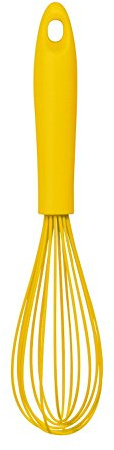 Premier Housewares Hand Whisk Wisk For Mixing Yellow Whisk For Baking Silicone Whisk Hand Whisker Hand Whisk Manual Plastic Whisk 31x6x6