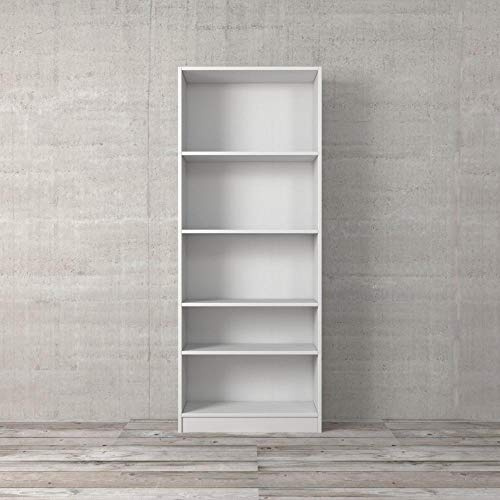 Libreria con 4 ripiani BIANCA 79 x 26,7 x 203h cm