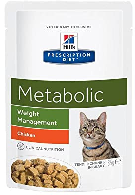 Hills apos; 's Prescription Diet Feline Metabolic Pouches 12x85g
