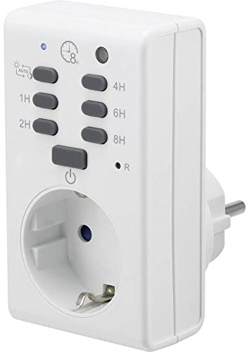 Renkforce 1289333 Steckdosen-Timer analog Tagesprogramm 1800W IP20 Daemmerungsfunktion, Countdown-Fu