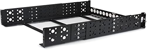 StarTech.com 2 HE Universal Server Rack Schienen, Server Montageschienen mit einstellbarer Tiefe, 19 Zoll Rack Mount Schienen