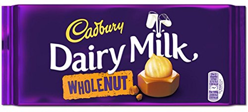 Cadbury Dairy Milk Whole Nut 200g (Box of 11)