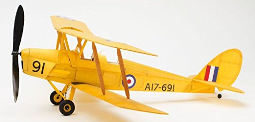 F&G Supplies RAF Tiger Moth Bi-Plane Model Airplane Complete Vintage Model Rubber-Powered balsa Wood Aircraft kit That Really Flies!