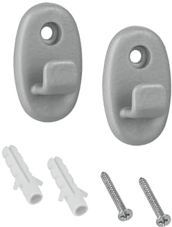 Metaltex serie Onda - set 2 ganci in Nylon - (460000)