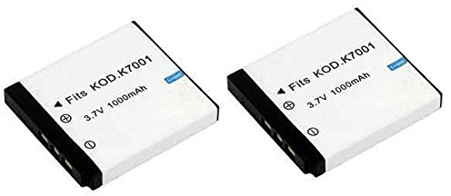 High Capacity - 2 x Rechargeable Battery for Kodak EasyShare M320, M340, M341, M753, M763, M853, M863, M893 IS, M1063, M1073 IS, MD41, MD853, MD863, MD1063, MX1063, V550, V570, V610 and V705 Digital Camera