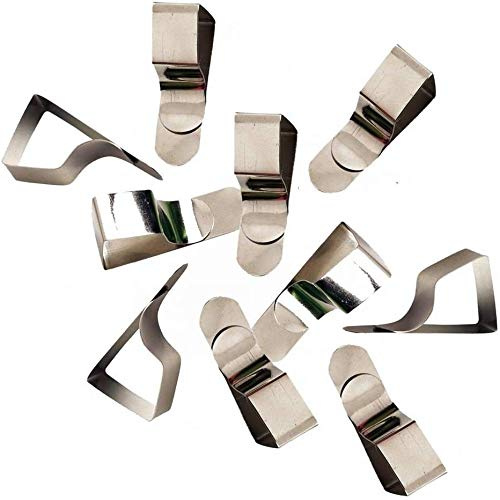 6 x Drawing Board Clips Nickel Plated Steel Table Cloth Holders Upto 25mm Thick