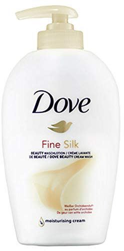 Dove - Waschlotion feine seid, crema limpiadora, dispensador de loción suave y sedoso, 6 - pack (6 x 250 ml)