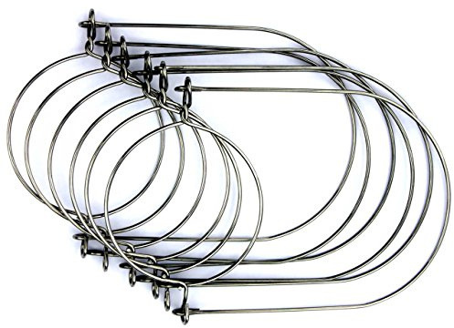 Stainless Steel Wire Handles for Mason, Ball, Canning Jars (6 Pack, Regular Mouth)