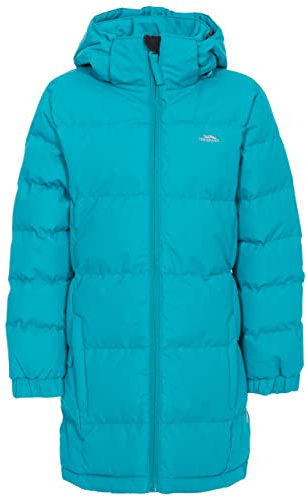 Trespass Girls Padded Jacket Windproof Water Resistant Hooded School Coat Tiffy