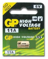 GP Batteries GP11A, 6 V alcaline batteria ad alto voltaggio