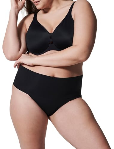 Spanx SPANXsupersmooth Undie-tectable Thong - Comfortable Core Control - Invisible Shapewear - Women No Show Thong Underwear - Very Black - Medium