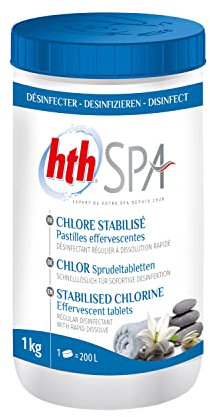 HTH Spa chlore stabilisé - Pastilles - 1kg