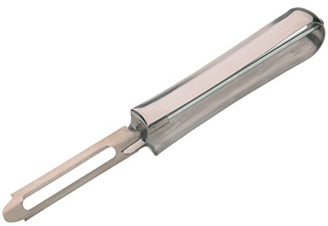 KitchenCraft Stainless Steel Straight Swivel Peeler, 17 cm (6.5)