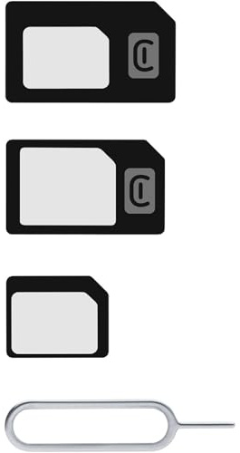 Cellular Line - Set di adattatori universali per SIM per Apple
