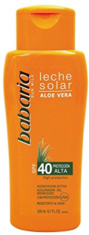 Babaria Leche Solar Aloe Vera SPF40-200 ml