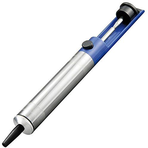 AccuCell Pompe à dessouder en métal léger, version de haute qualité, puissance d'aspiration élevée avec pointe en téflon antistatique