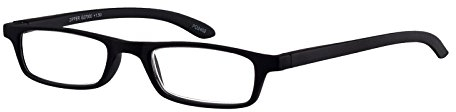 I NEED YOU Lesebrille Zipper / +2.00 Dioptrien / Schwarz