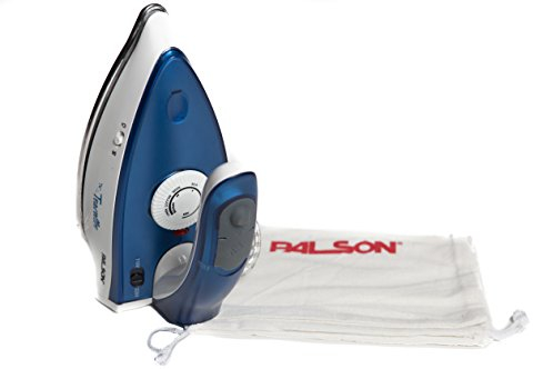 Palson Plancha DE Vapor Ligera para Viaje Traveller 30810 1000W, 1000 W, 1 Liter, 44 Decibeles, Azul y Blanco
