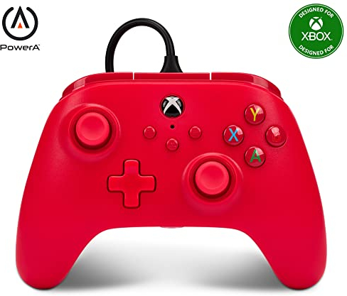 PowerA Control alámbrico Xbox One - Rojo