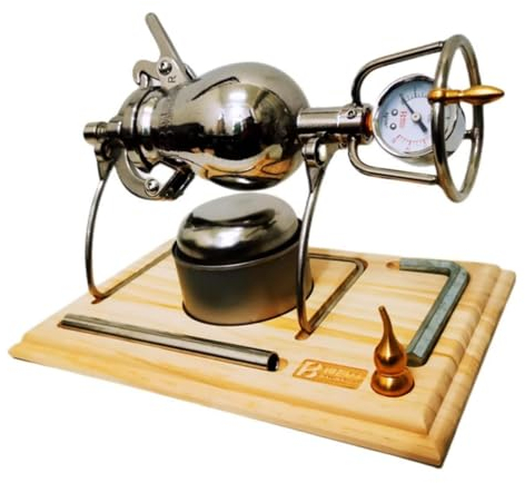 AMERIL 230 ml chinesische Vintage-Popcornmaschine, traditionelle chinesische Popcornmaschine, Popcornmaschine aus Edelstahl 304, Popcorn-Schnellkochtopf, für Familientreffen, Partyspaß