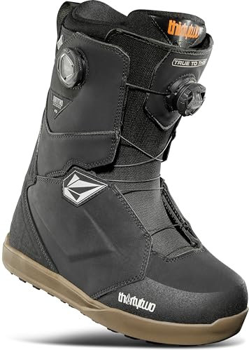 Thirtytwo Herren Lashed Double BOA Snowboardstiefel, Schwarz/Gummi (VLCM), 44 EU