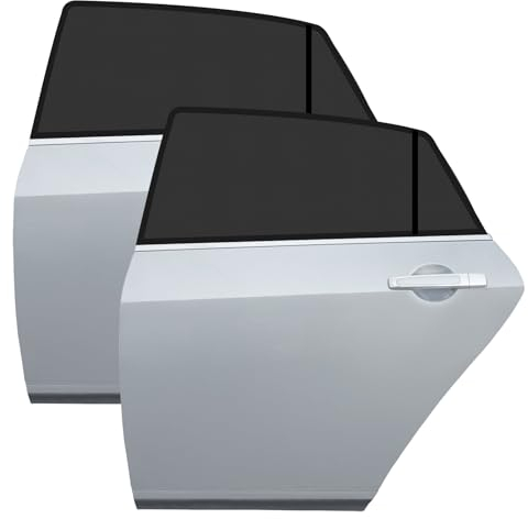 Sonnenschutz Auto Baby, CNMTCCO 2 Stück Auto Netz mit UV Schutz/Blendschutz, für Schützt Baby, Kinder, Erwachsene Haustiere,Universal passend für die meisten Autos