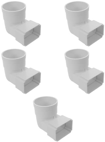 jojofuny 5stücke Rain Gutter Adapter Kunststoff-rohrverbindungsstück Für Regenrinnen Einfacher Einbau Robust Und Langlebig Für Dachentwässerungssysteme Zu Abzweig