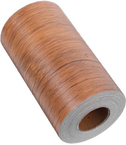 OUNONA Cinta adhesiva de grano de madera cinta de reparación de vetas de madera pegatina de azulejos de baño pegatina del borde del boletín borde del papel tapiz de polivinilo