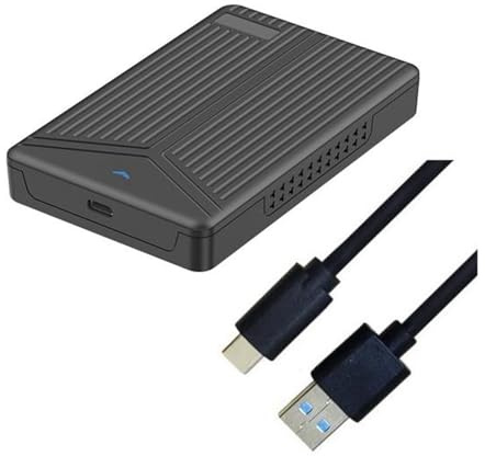VIOPDER Caja de Disco Duro MóVil USB 3.1 Caja de Disco Duro de 2,5 Pulgadas Caja SSD Soporte de Disco Duro de 15 Mm para Computadora PortáTil