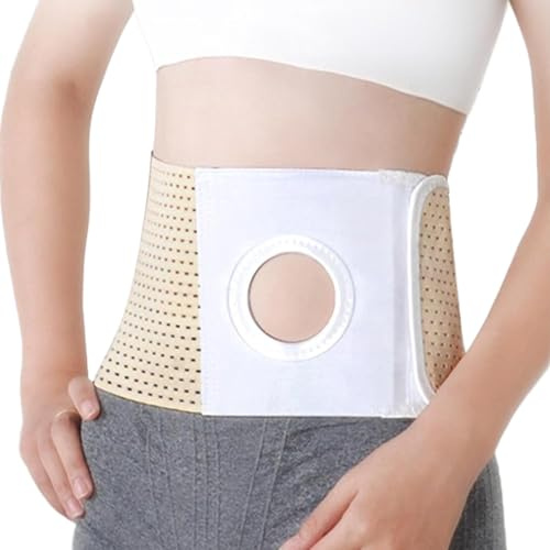 16cm Breda Stomiband, Stomiband För Män Och Kvinnor, 6cm Hål, Bukband För Kolostomi, Ileostomi, Förebyggande Av Parastomalt Bråck(Large)