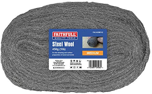 Faithfull Steel Wire Wool 450g Grit: 1-2 MEDIUM